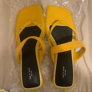 Rag & Bone yellow mules